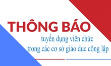 Thông báo tuyển dụng viên chức trong các cơ sở giáo dục công lập thuộc UBND huyện cư Jút năm 2022