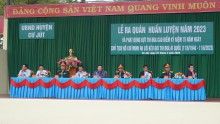 Lễ ra quân huấn luyện năm 2023.