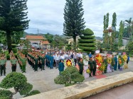 Thường trực Huyện ủy, HĐND, UBND, UBMTTQ huyện Cư Jut tổ chức Lễ viếng, dâng hương, dâng hoa tại Nghĩa trang liệt sĩ huyện nhân Kỷ niệm 76 năm ngày Thương binh -  Liệt sĩ (27/7/1947 -  27/7/2023).