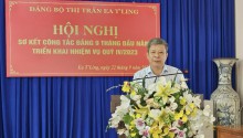 Đảng ủy thị trấn Ea T’ling sơ kết công tác 9 tháng  năm 2023