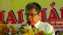 đc Võ Ngọc Ánh, Phó Bí thư Thường trực huyện ủy đọc thư chúc mừng năm học mới của Chủ tịch nước Võ Văn Thưởng