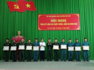 UBND huyện tổ chức hội nghị tổng kết nhiệm vụ QP, QS năm 2023