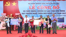 Tổ chức lễ công bố xã Tâm Thắng đạt chuẩn nông thôn mới nâng cao