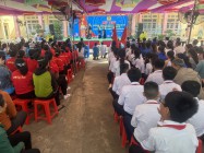 Mít tinh hưởng ứng“Tháng hành động phòng, chống ma túy” và “  Ngày toàn dân phòng, chống ma túy 26.6”  năm 2024