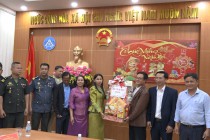 Đoàn công tác huyện Pechr Chenda thăm, chúc Tết huyện Cư Jút