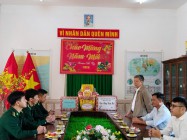 Thăm, chúc tết cán bộ, chiến sỹ Đồn Biên phòng Nậm Na nhân dịp Tết Nguyên đán Ất Tỵ năm 2025