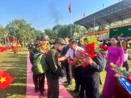 Tưng bừng Lễ giao nhận quân năm 2025 ở  huyện  CưJút