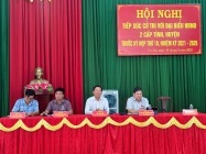 Đại biểu HĐND 2 cấp Tỉnh và Huyện tiếp xúc với cử tri huyện Cưjút
